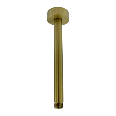 8 Inch Shower Arm With Flange,Round Ceiling Mounted Shower Arm 1/2 Npt Straight Rainfall Shower Head Arms Extension