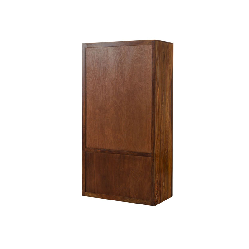 Toronto Solid Wood Wardrobe, Walnut Wood