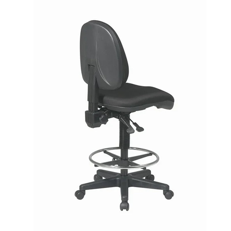 Polyester Blend Drafting Chair, Diamond - Shale