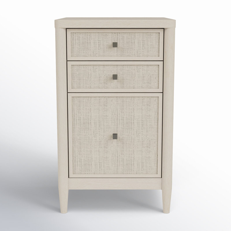 Shannen 18" W Solid and Manufactured Wood 2-Drawer File Cabinet