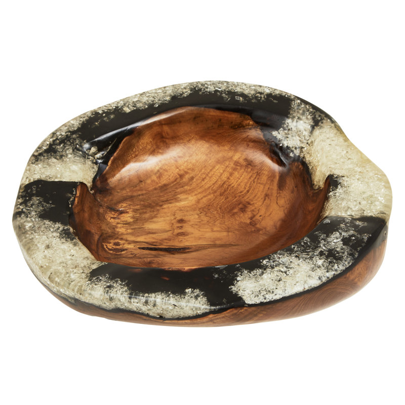 Solid Wood Decorative Bowl