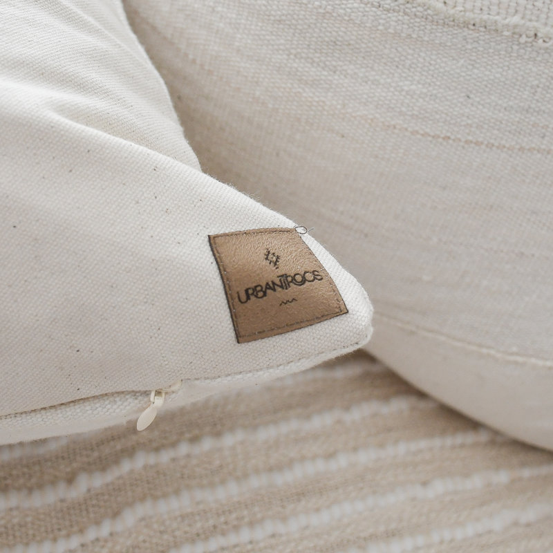 Cotton Throw Pillow Cover, 18x18