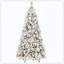 Arbre de Noël floqué avec 450 lumières à DEL blanc chaud - 1060 pointes, PVC enneigé et branches à aiguilles dures, conception à charnières pour une installation facile, support en métal robuste, arbre de vacances complet et réaliste-1611783300