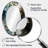 Green Black Inner Worlds Of Marble III - Green Modern Oval Wall Mirror-729457744