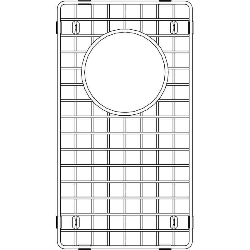 Grille d'évier 9 "x 16" Precision