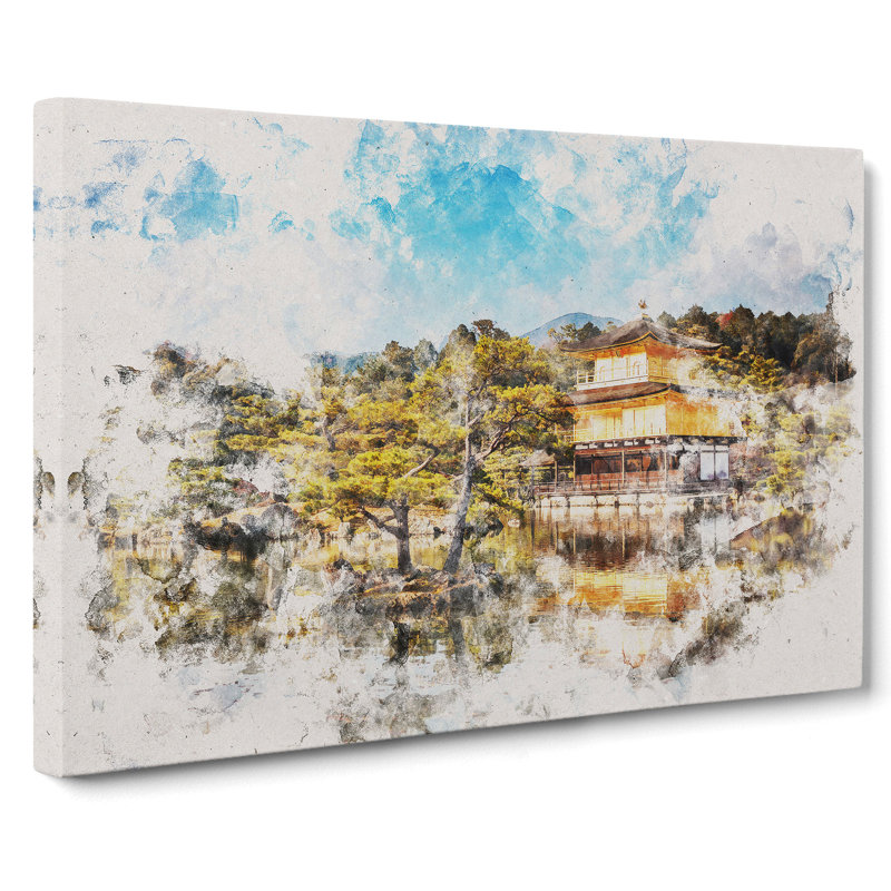 Pagoda In Kyoto- Shi Japan - Wrapped Canvas Print, 50cm H x 76cm W x 3cm D