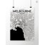 Melbourne City Map - No Frame Print-473999397