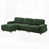 Chenille vert foncé