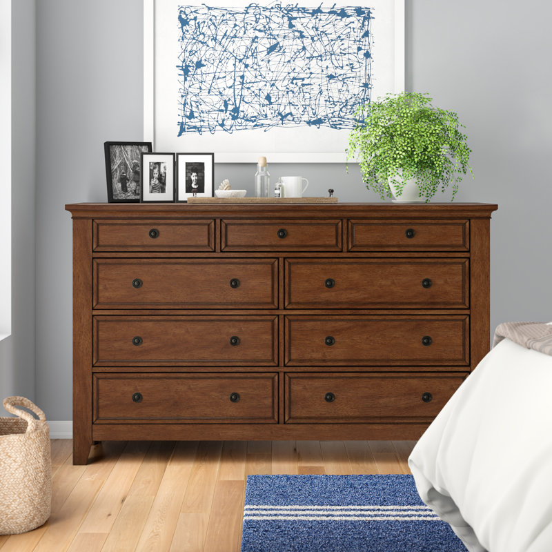 Woodside 66'' W 9 - Drawer Dresser, Oak