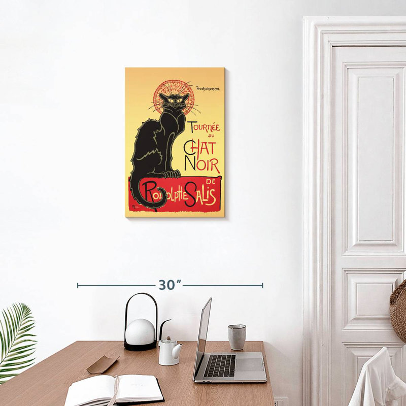 Chat noir Tergel, H 24 po x l 16 po