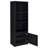 Winfield 3-Sheld Media Tower Entertainment Pier Black