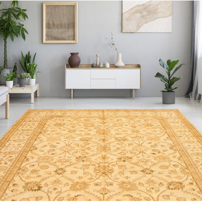 Tapis zone en laine 10 pi 4 po x 9 pi 10 po one-of-kind à la main-noué la 2010 chobi Affie