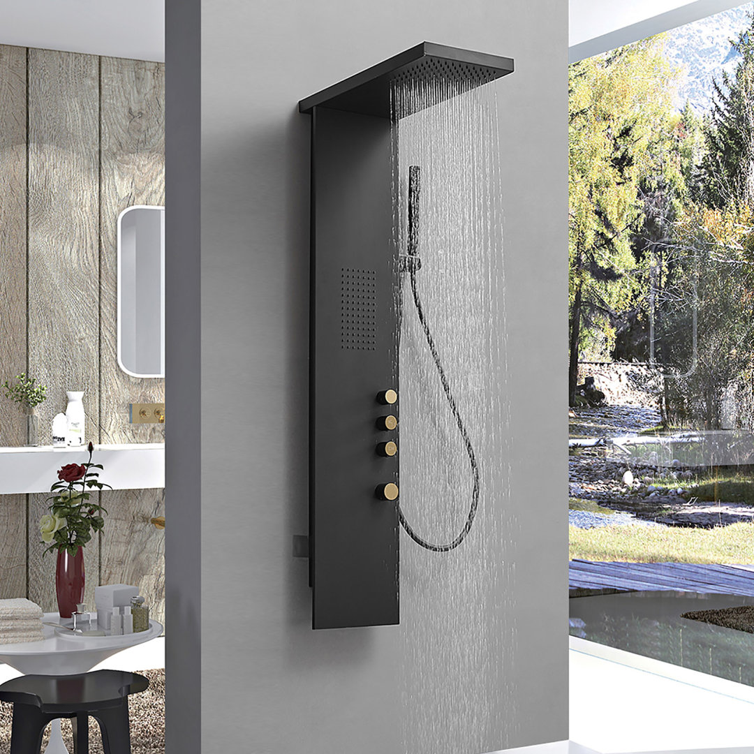 52.55'' Shower Panel with Fixed Shower Head Greenspring 