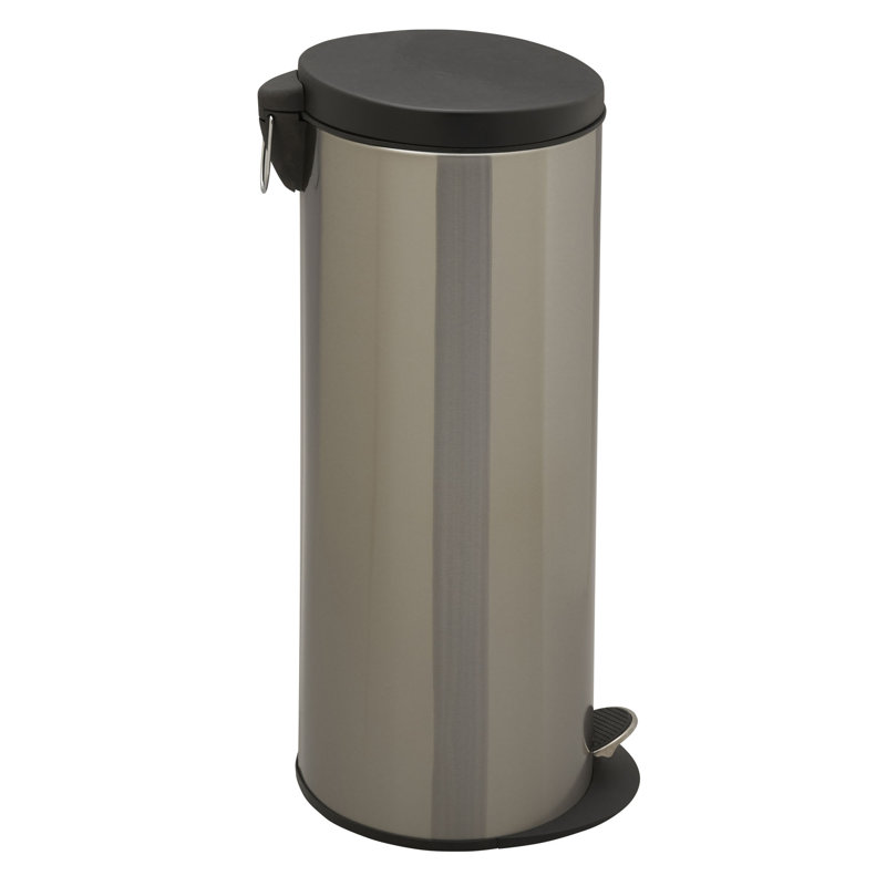 Savannah 30L Brushed Stainless Steel Step Trash Can