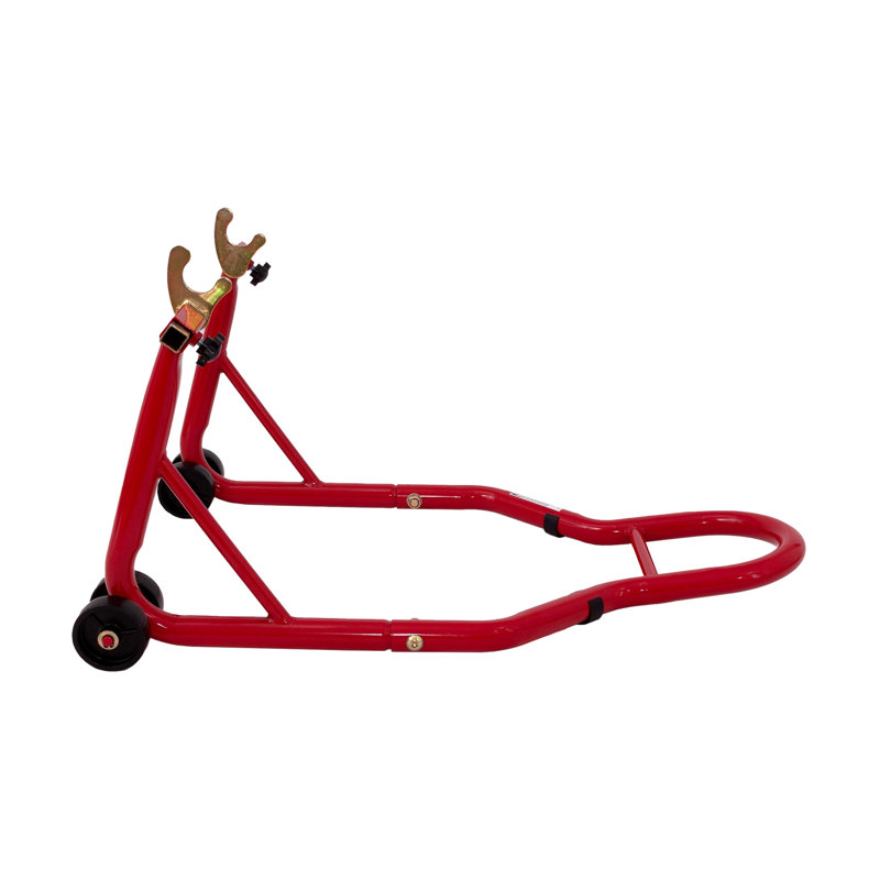 Support de rangement arrière robuste pour motos, capacité de 850 lb, rouge