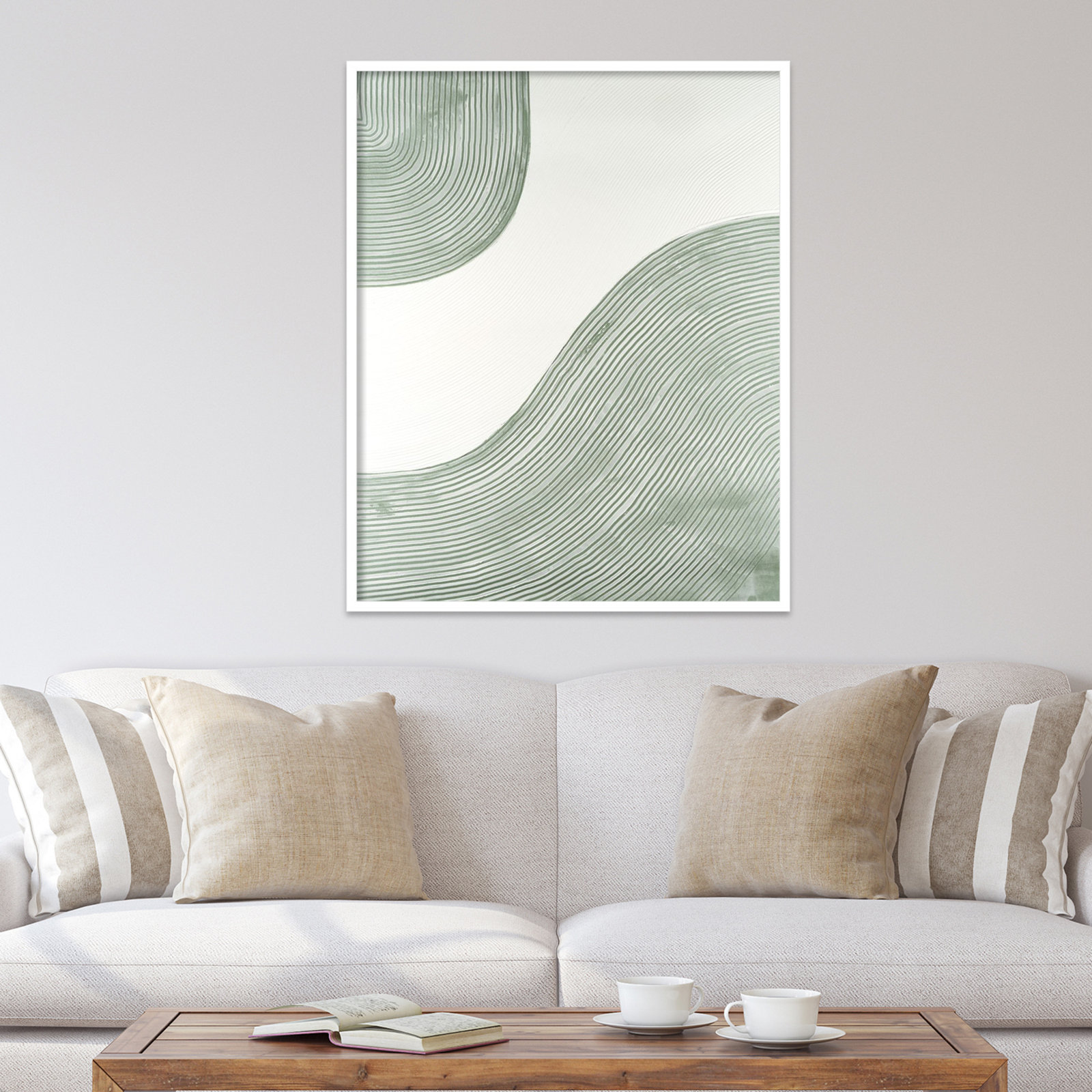 Get Going by Vanna Lam, White, 41" H x 33" W x 1" D