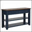 Console en bois de pin massif 48 po, table d'appoint moderne avec 3 tiroirs et 2 tablettes, facile à assembler-1172187044