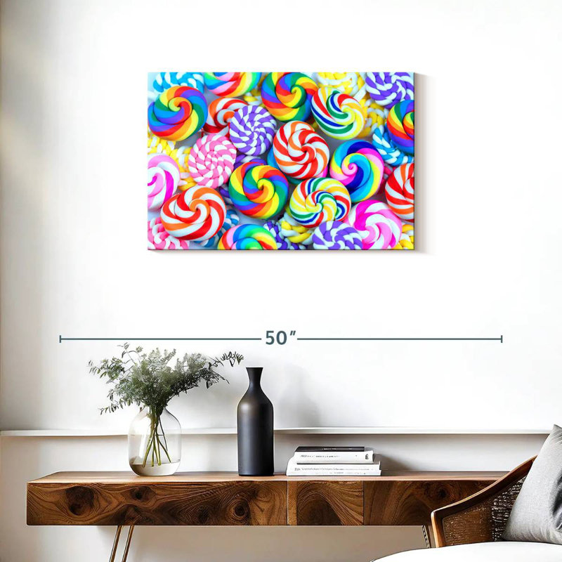 Yarlin Swirled Lollipops, 20" H x 30" W
