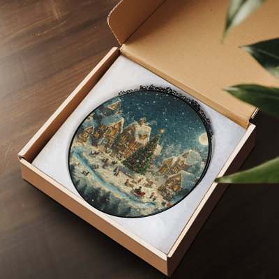 Christmas Elves Village Snowfall