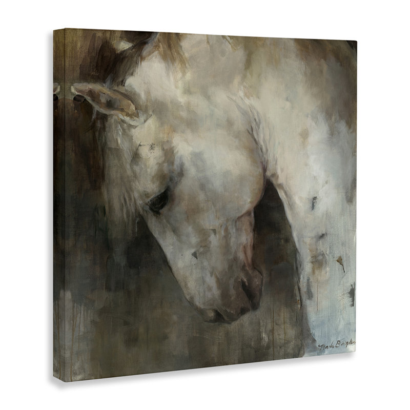 Art sur toile, "Rustic Horse" par Marilyn Hageman, H 30 po x l 30 po