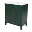 Meuble-lavabo autoportant de 30 po avec lavabo en céramique, armoire de rangement avec portes à fermeture en douceur, tiroir fonctionnel et tablette réglable