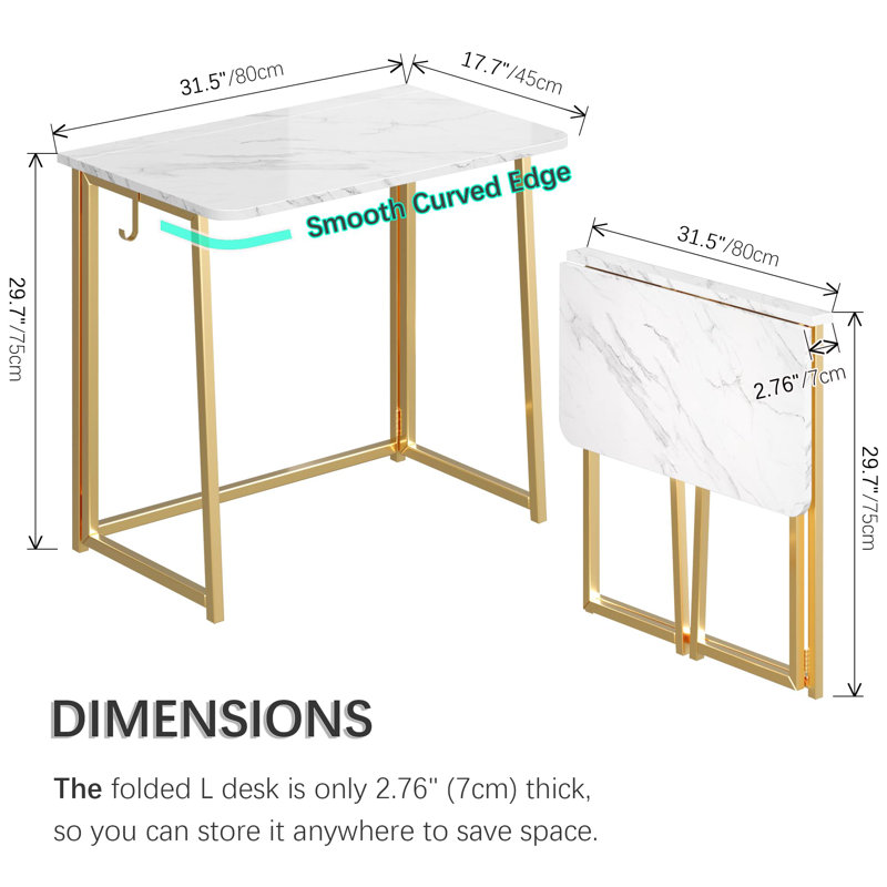 31.5” Small Folding Table