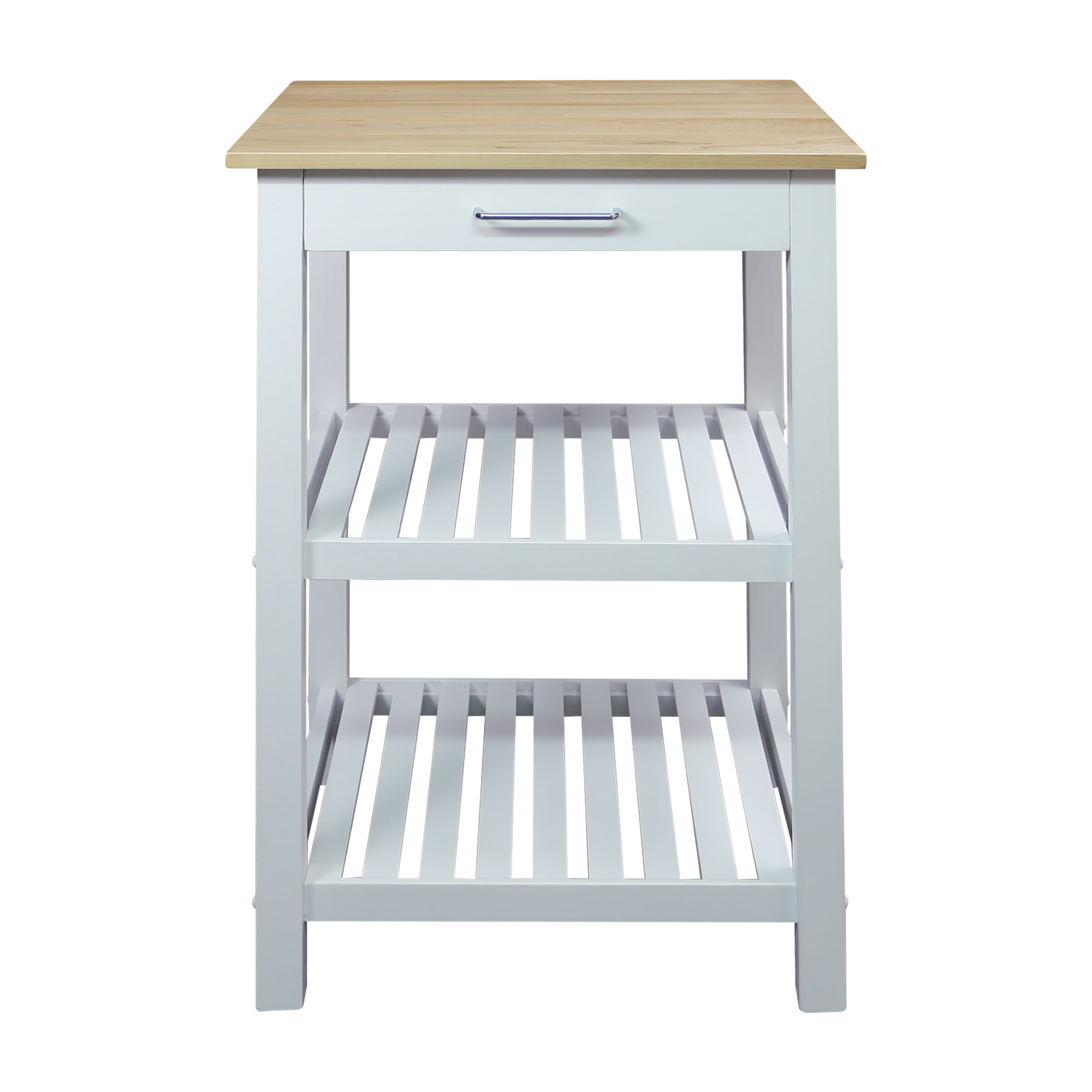 Herriott 40" Solid Wood Prep Table, White, 36.5"H x 23"W x 20"D