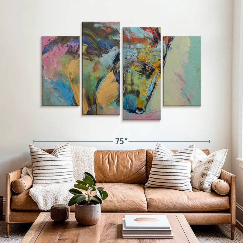 Brampt Painterly Horse, 42" H x 68" W