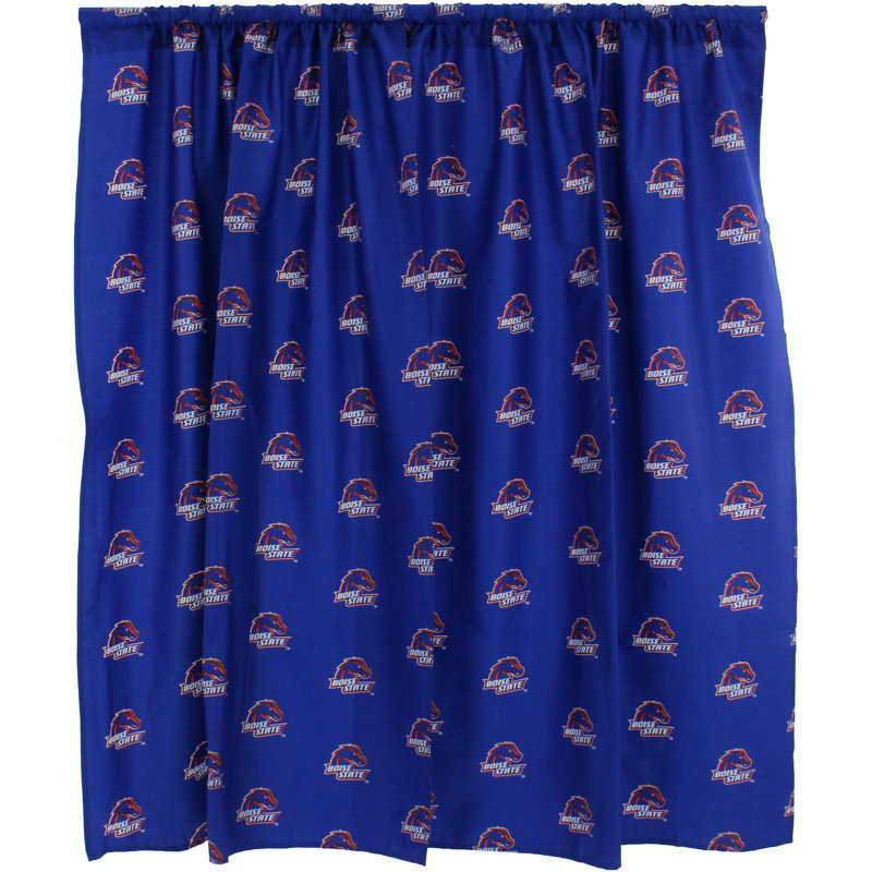 NCAA Cotton Semi Sheer Curtain Pair