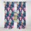 Floral Mirage - motif tropical I - Rideau floral - Rideau floral occultant en velours - 1 panneau-107549425