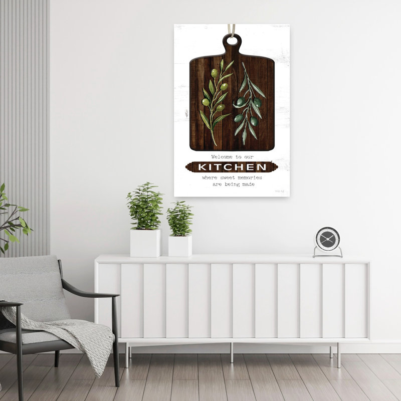 «Welcome To Our Kitchen Fruit Art», H 36 po x l 24 po