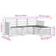 189.5cm Wide Patio Sectional Set