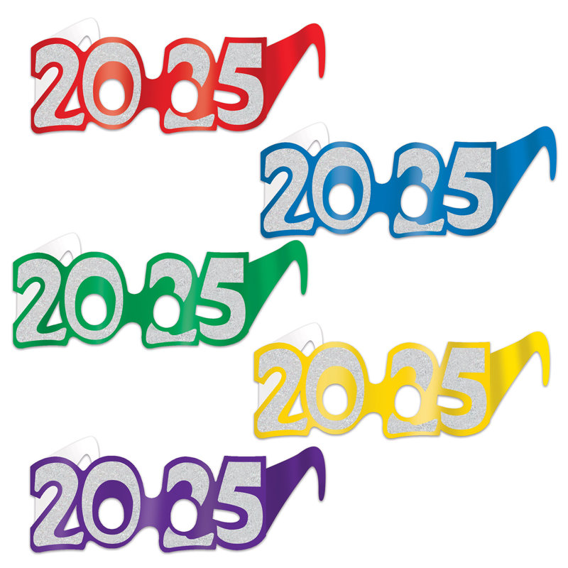 Lunettes de vue en aluminium scintillantes "2025"