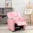 Roomy Kids' Recliner Chair with Cup Holder, Toddler Recliner With Push-Back Design, and Adjustable Footrest-89178679
