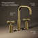 Kohler Purist® Widespread Bathroom Faucet with Pop-Up Drain Assembly, 3-Hole High Arc Cross Handle Bathroom Sink Faucet, 1.2 gpm