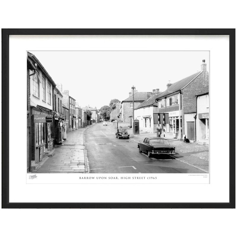 Barrow Upon Soar, High Street C1965 - Single Picture Frame Print, 31.5cm H x 38.8cm W x 2.3cm D
