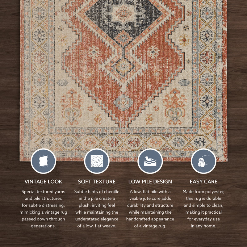 Ambrah Oriental Indoor Rug, Rectangle 3' x 5'