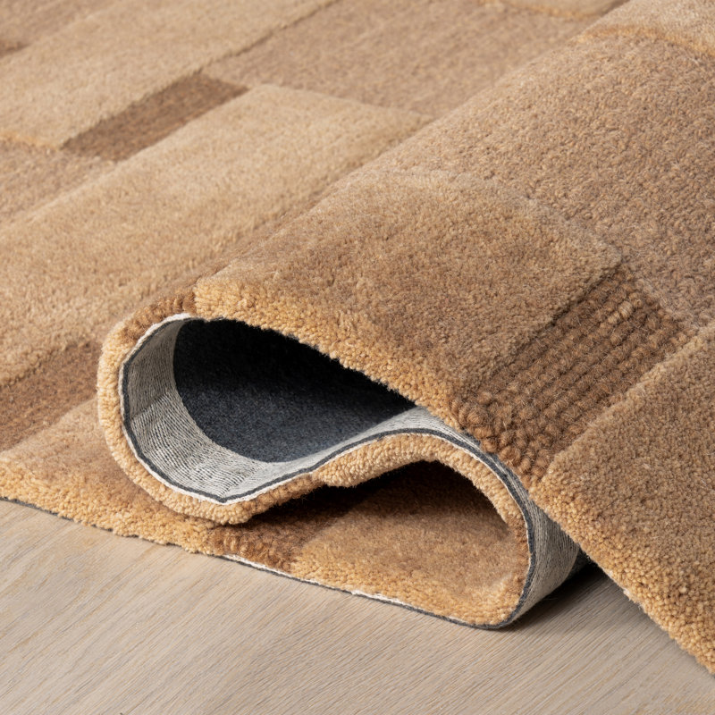 Remy Crosshatch Wool Area Rug, Rectangle 4' x 6'
