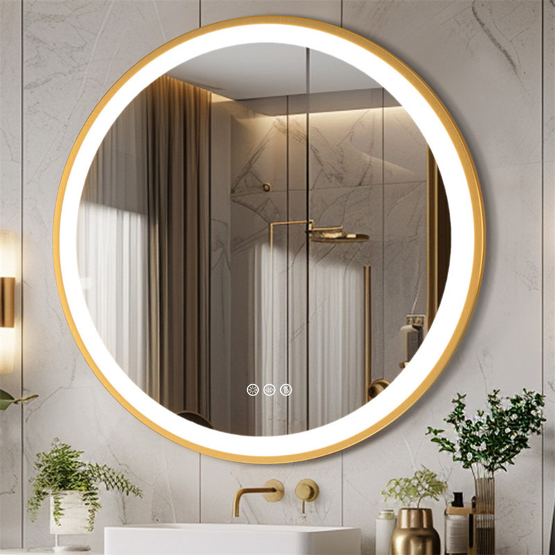 Cheli Aluminium Round Mirror, 60cm x 60cm