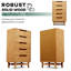 Commode haute en bois massif à 5 tiroirs ACACIA Elara-114395519