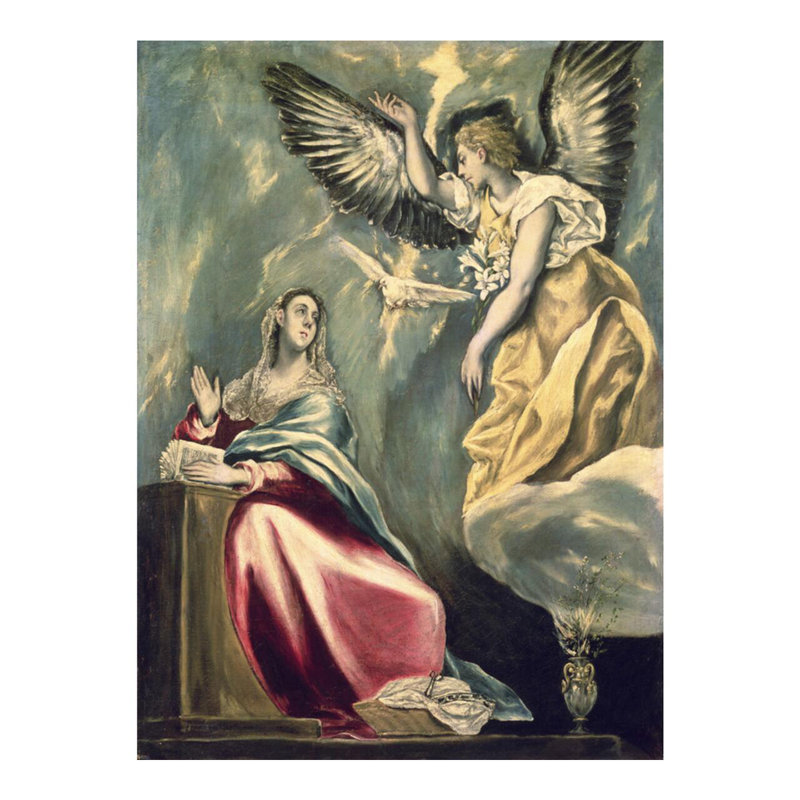 L'annonce par El Greco - Estampe numérique, H 20 po x l 16 po