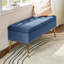 Banc de rangement rembourré en velours Kajana-1744313857