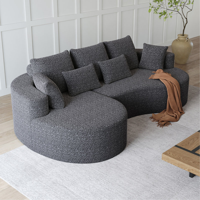 Canapé modulaire surdimensionné Modern, Gris chenille