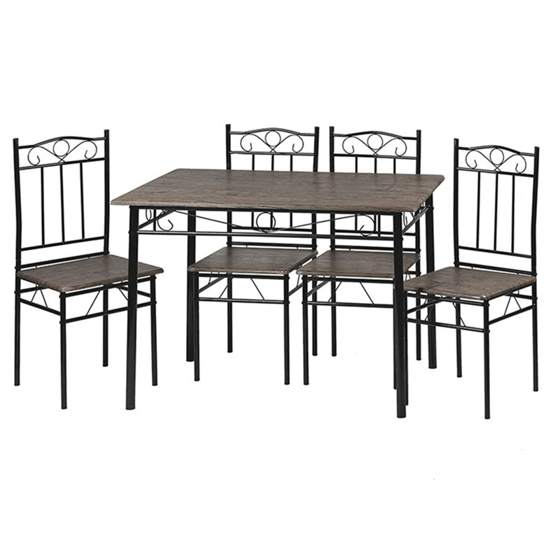 Ensemble repas pour quatre personnes, Noyer, Noyer