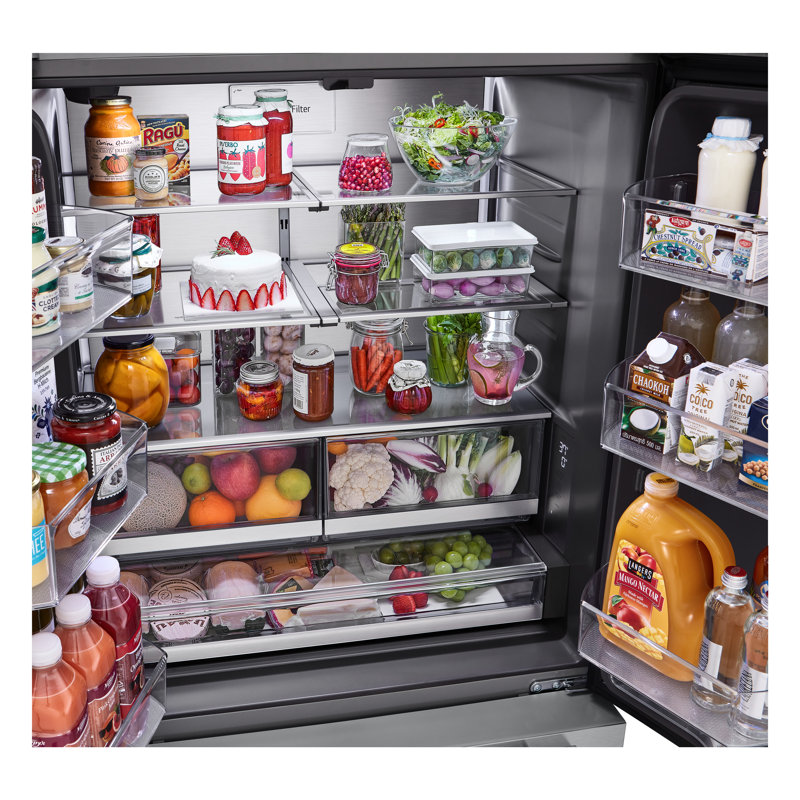 LG STUDIO Smart Counter-Depth MAX French Door Refrigerator, 27 cu. ft., Silver