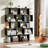 Geometric Bookcase 62.6'' H Geometri 5-Tier Bookcase -663637676