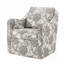 Chaise rembourrée en polyester avec base ronde