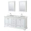 Ensemble de meuble-lavabo double 72 "avec miroir Deborah-23113257-97790442