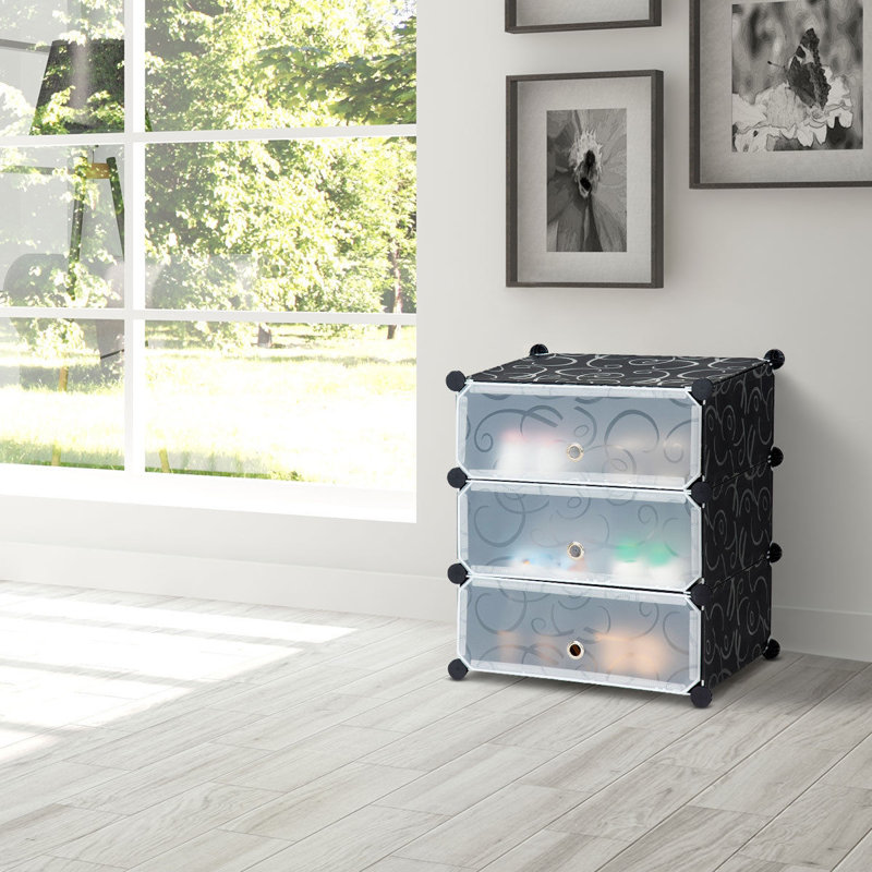 6 Pair Stackable Shoe Rack