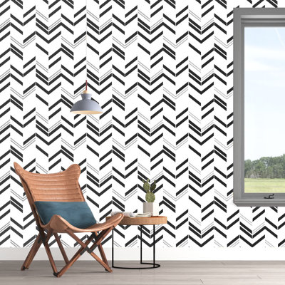 Casner Peel & Stick Chevron Roll